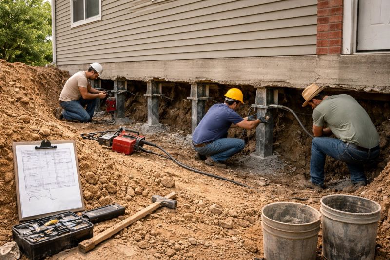 Foundation Repair in Blacksburg, VA