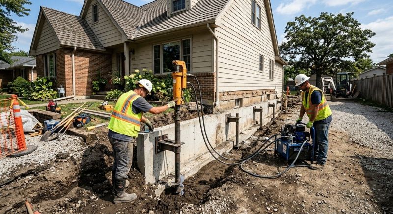 Basement Stabilization in Blacksburg, VA
