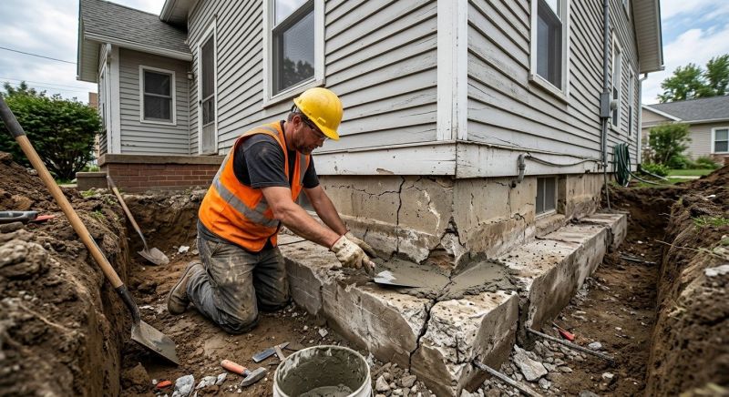 Building Foundation Repair in Dublin, VA