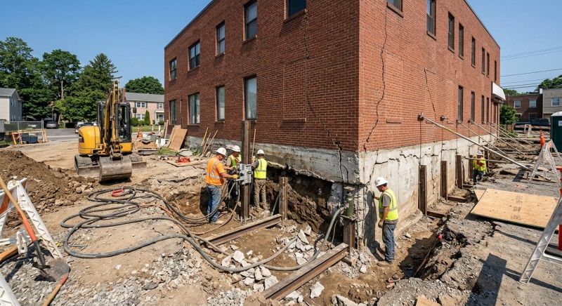 Building Foundation Repair in Gap Mills, WV