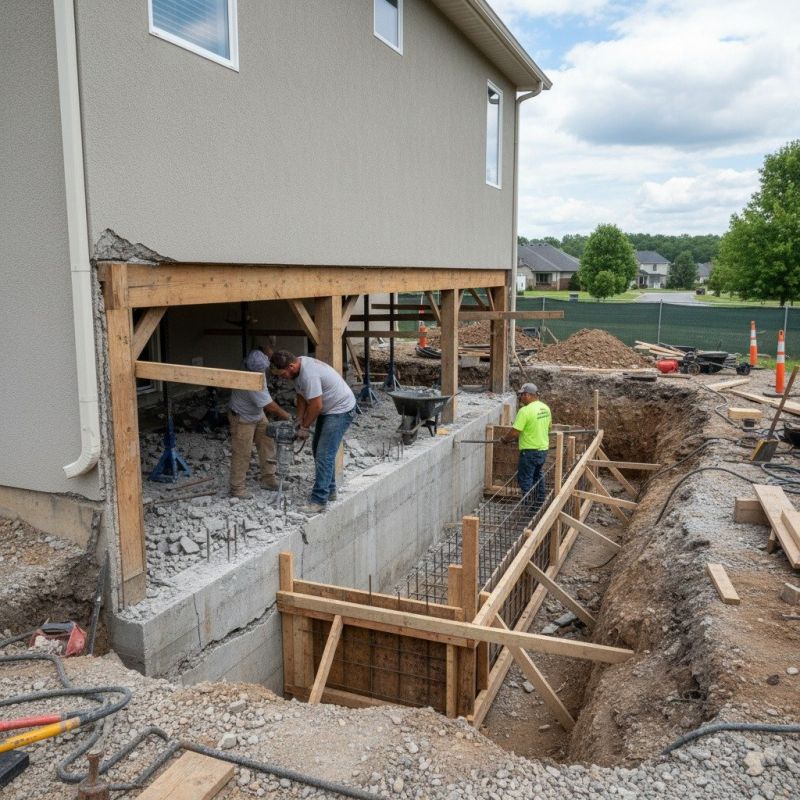 Building Foundation Repair in Blacksburg, VA