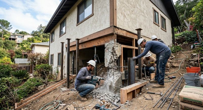 Concrete Foundation Repair in Gap Mills, WV
