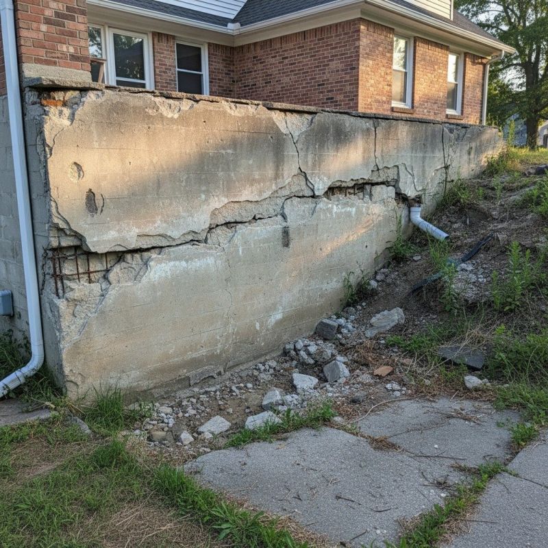 Cracked Foundation Repair in Christiansburg, VA