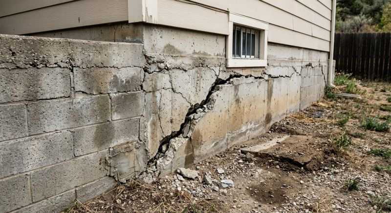 Cracked Foundation Repair in Christiansburg, VA