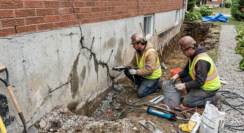 Cracked Foundation Repair in Dublin, VA