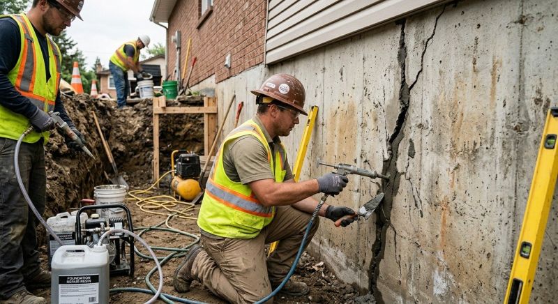 Cracked Foundation Repair in Gap Mills, WV