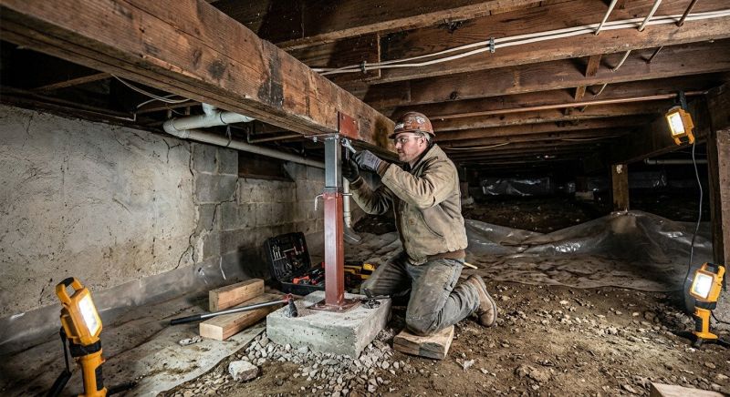 Crawl Space Leveling in Blacksburg, VA