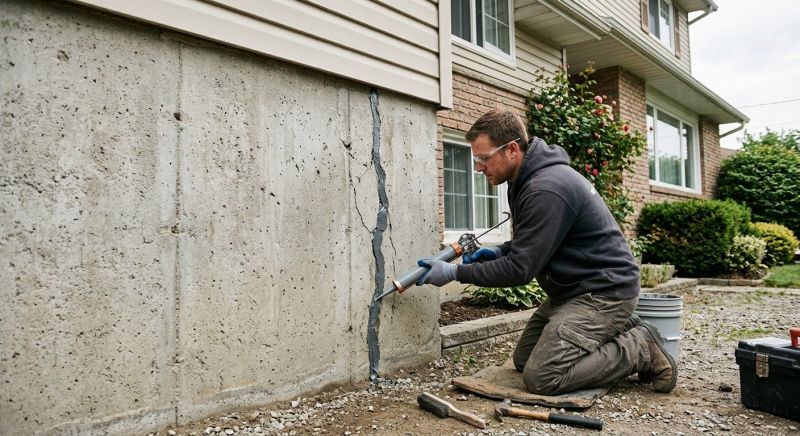 Foundation Crack Sealing in Blacksburg, VA