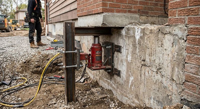 Foundation Jacking in Christiansburg, VA