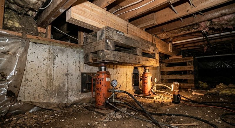 Foundation Jacking in Gap Mills, WV