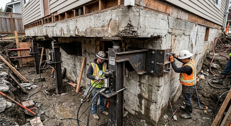 Foundation Lifting in Christiansburg, VA