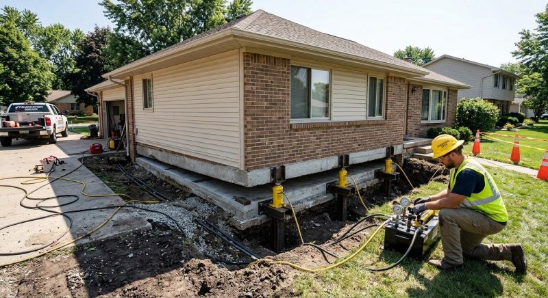 Foundation Lifting in Blacksburg, VA