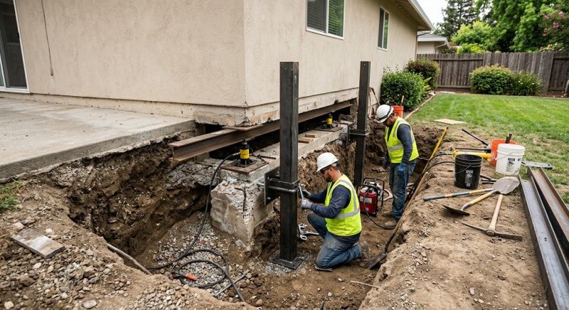 Foundation Pier Repair in Blacksburg, VA