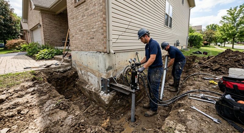 Foundation Settlement Repair in Blacksburg, VA