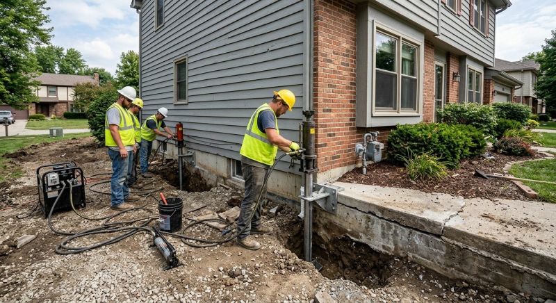Foundation Stabilizing in Gap Mills, WV