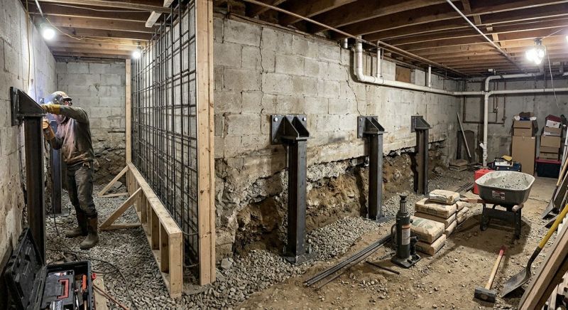 Foundation Stabilizing in Roanoke, VA