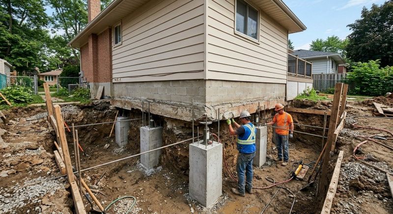 Foundation Underpinning in Blacksburg, VA