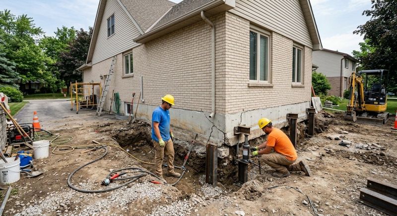 Helical Piers Installation in Blacksburg, VA
