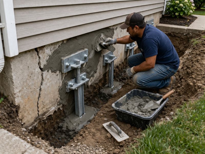 House Foundation Repair in Gap Mills, WV