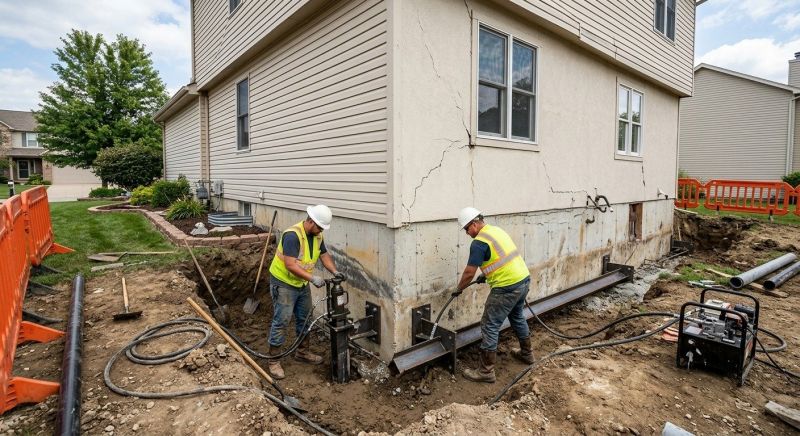 Sinking Foundation Repair in Floyd, VA