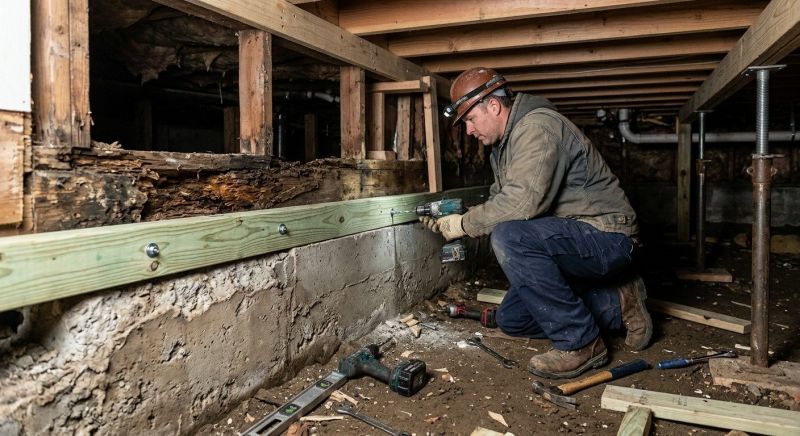 Sinking Foundation Repair in Blacksburg, VA
