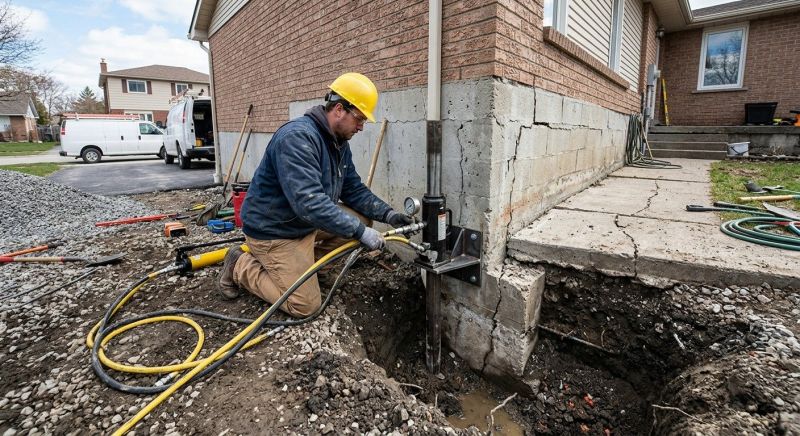 Sinking Foundation Repair in Roanoke, VA