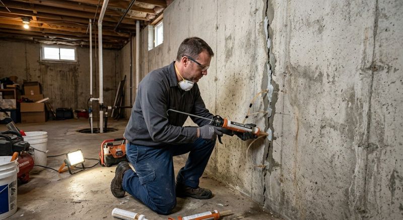 Structural Crack Repair in Blacksburg, VA