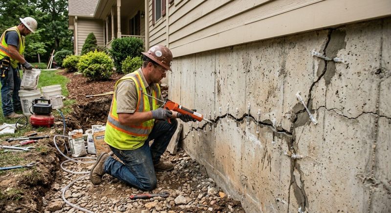 Structural Crack Repair in Blacksburg, VA